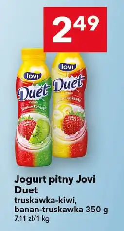 Lewiatan Jogurt pitny banan-truskawka Jovi Duet 350g oferta