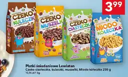 Lewiatan Płatki śniadaniowe Miodo kółeczka Lewiatan 250g oferta