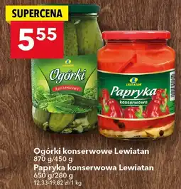 Lewiatan Papryka konserwowa Lewiatan 650g/280g oferta