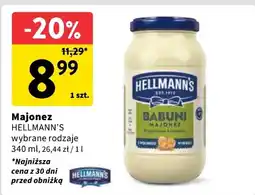 Intermarche Majonez Hellmann's babuni 340ml oferta