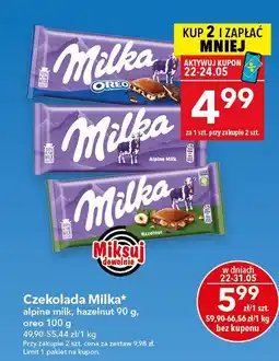 Lewiatan Czekolada Milka Hazelnut 90g oferta