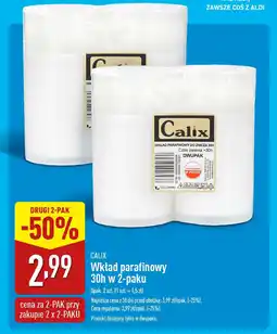 ALDI Calix wkład parafinowy 30h w 2-paku oferta