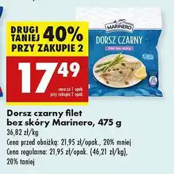 Biedronka Dorsz czarny Filet bez skóry Marinero, 475 g oferta