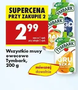Biedronka Wszystkie musy owocowe Tymbark, 200 g oferta