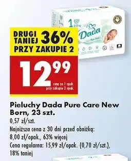 Biedronka Pieluchy Dada Pure Care New Born , 23 szt oferta