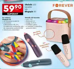 Biedronka Głośnik LED karaoke lub długopis 3D oferta