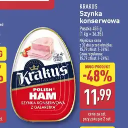 ALDI Krakus szynka konserwowa oferta