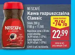 ALDI Nescafé kawa rozpuszczalna classic oferta