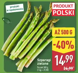 ALDI Szparagi zielone oferta