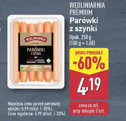 ALDI Wędliniarnia premium parówki z szynki oferta