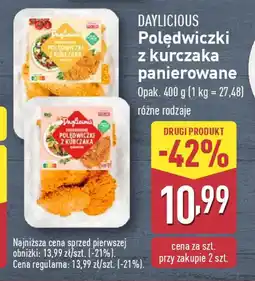ALDI Daylicious polędwiczki z kurczaka panierowane oferta