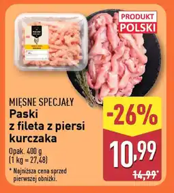 ALDI Mięsne specjały paski z fileta z piersi kurczaka oferta
