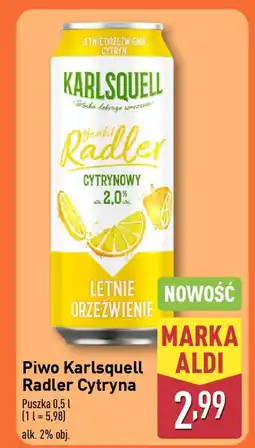 ALDI Piwo Karlsquell Radler Cytryna oferta