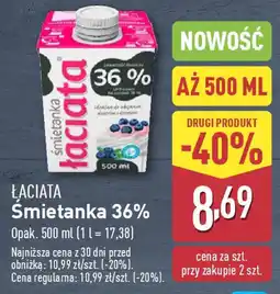 ALDI Łaciata śmietanka 36% oferta