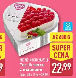 ALDI Meine kuchenwelt torcik serce z malinami oferta