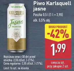 ALDI Piwo Karlsquell jasne oferta