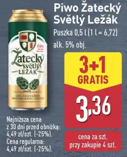 ALDI Piwo Žatecký Světlý Ležák oferta
