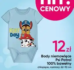 Pepco Body niemowlęce Psi Patrol 100% bawełny oferta
