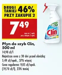 Biedronka Płyn do szyb Clin oferta