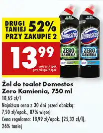 Biedronka Żel do WC Domestos Zero Kamienia oferta