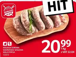 Selgros Kiełbasa surowa wieprzowo-wołowa mała porcja Selgros oferta