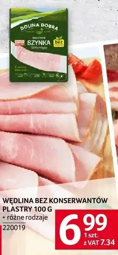 Selgros Wędlina bez konserwantów plastry 100 g Selgros oferta