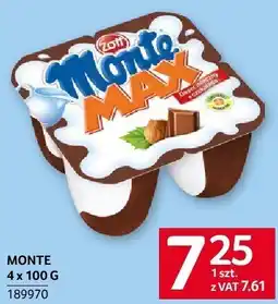 Selgros Monte 4 x 100 g Zott oferta