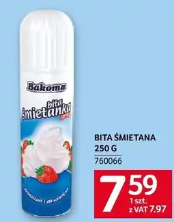 Selgros Bita śmietana 250 g Bakoma oferta