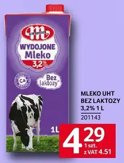 Selgros Mleko UHT bez laktozy 3.2% 1 l Mlekovita oferta