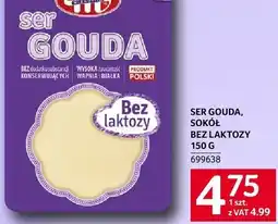 Selgros Ser gouda, sokół bez laktozy 150 g Mlekovita oferta