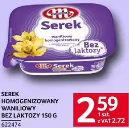 Selgros Serek homogenizowany waniliowy bez laktozy 150 g Mlekovita oferta