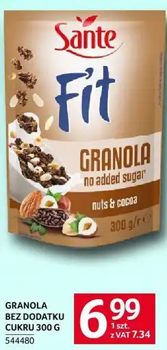 Selgros Granola bez dodatku cukru 300g Sante oferta