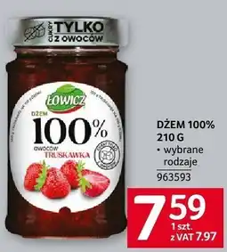 Selgros Dżem 100% 210g Łowicz oferta