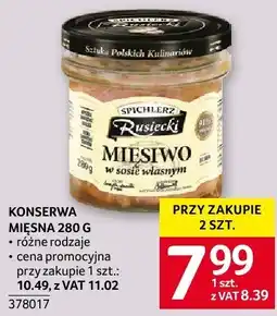 Selgros Konserwa mięsna Miesiwo w sosie własnym 280g Spichlerz Rusiecki oferta