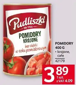 Selgros Pomidory Pudliszki krojone 400g oferta