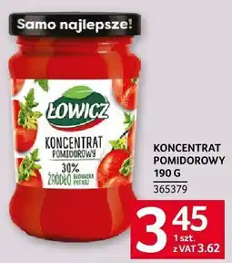Selgros Koncentrat pomidorowy Łowicz 190g oferta