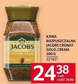 Selgros Kawa rozpuszczalna jacobs cronat gold crema 200g oferta