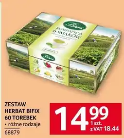 Selgros Zestaw herbat Bifix 60 torebek oferta