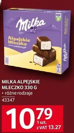 Selgros Milka alpejskie mleczko 330g oferta