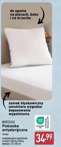 ALDI Novitesse poduszka antyalergiczna oferta