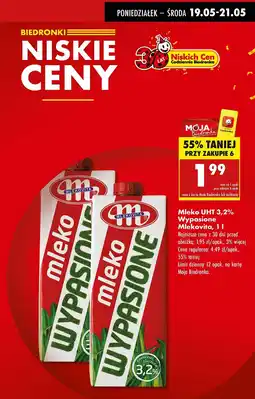 Biedronka Mleko 3.2% Mlekovita wypasione oferta