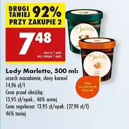 Biedronka Lody słony karmel Marletto oferta