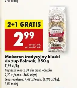 Biedronka Makaron krajanka kluski Polmak oferta