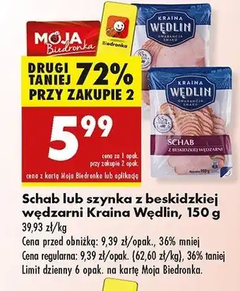 Biedronka Schab z beskidzkiej wędzarni Kraina wędlin oferta