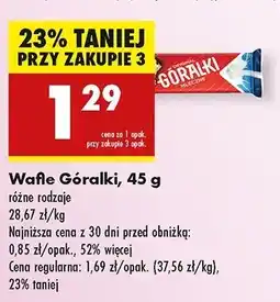 Biedronka Wafelek mleczny Góralki oferta