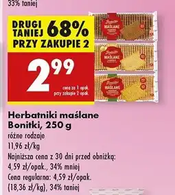 Biedronka Herbatniki pełnoziarniste Bonitki oferta