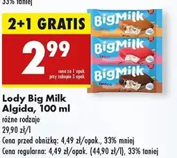 Biedronka Lód choco Algida big milk oferta