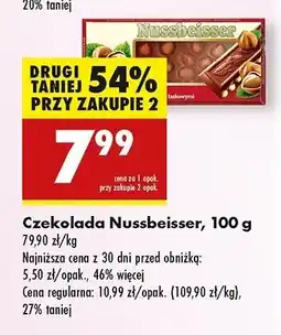 Biedronka Czekolada mleczna z orzechami laskowymi Alpen gold oferta