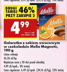 Biedronka Galaretka w czekoladzie wiśniowa Magnetic mella oferta