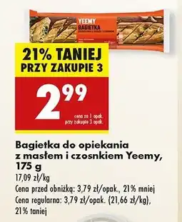 Biedronka Bagietka z masłem czosnkowym Yeemy oferta